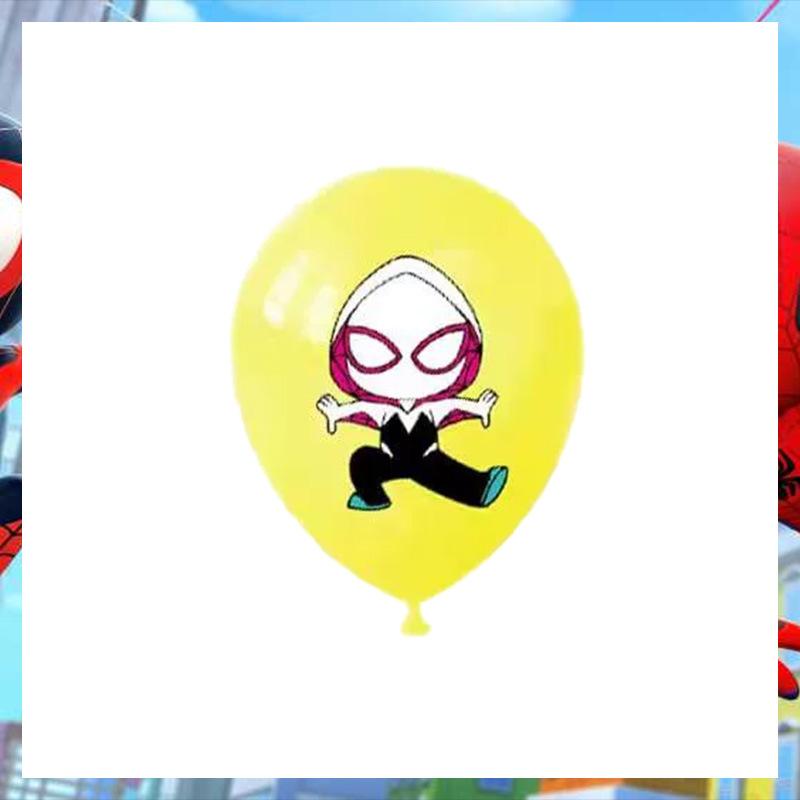 12 Latex Balloon Kids Birthday Party Decoration Holiday Bluey Spider-Man Sonic