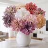 6 Stück Künstliche Dahlienblumen 11" Falsches Seiden-Dahlien-Bouquet mit Stiel für Hochzeitsbouquets Zuhause Büro Tischmittelstück Blumengestecke