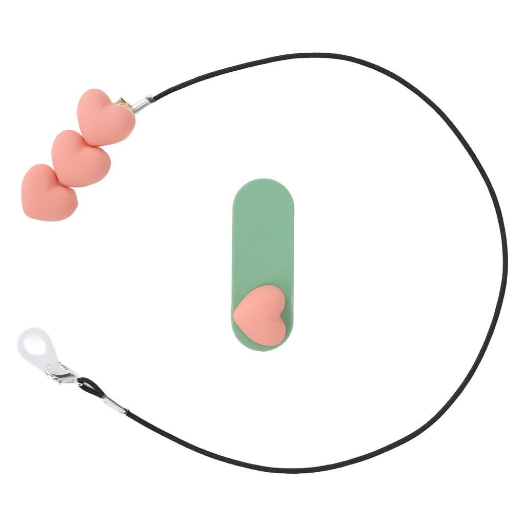 Heart Shaped Hearing Aid Clip Holder Portable Lovely BTE Hearing Aid Lanyard for Children Seniors