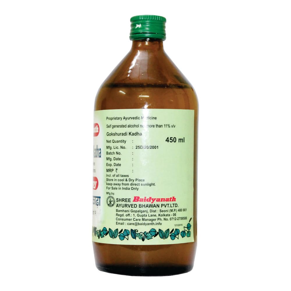 Baidyanath Asli Ayurved Gokshuradi Kadha | Helps To Relieve Urinary Problems - 450 Ml