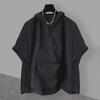 Men's Summer Korean Style Hooded Zipper Workwear T-Shirt with Large Pockets