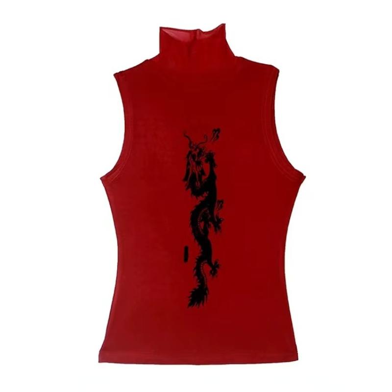 

Тонкие сексуальные футболки с воротником без рукавов, женские уличные повседневные топы для вечеринок и клубов, женские летние новые винтажные уличные костюмы Y2k XL красный