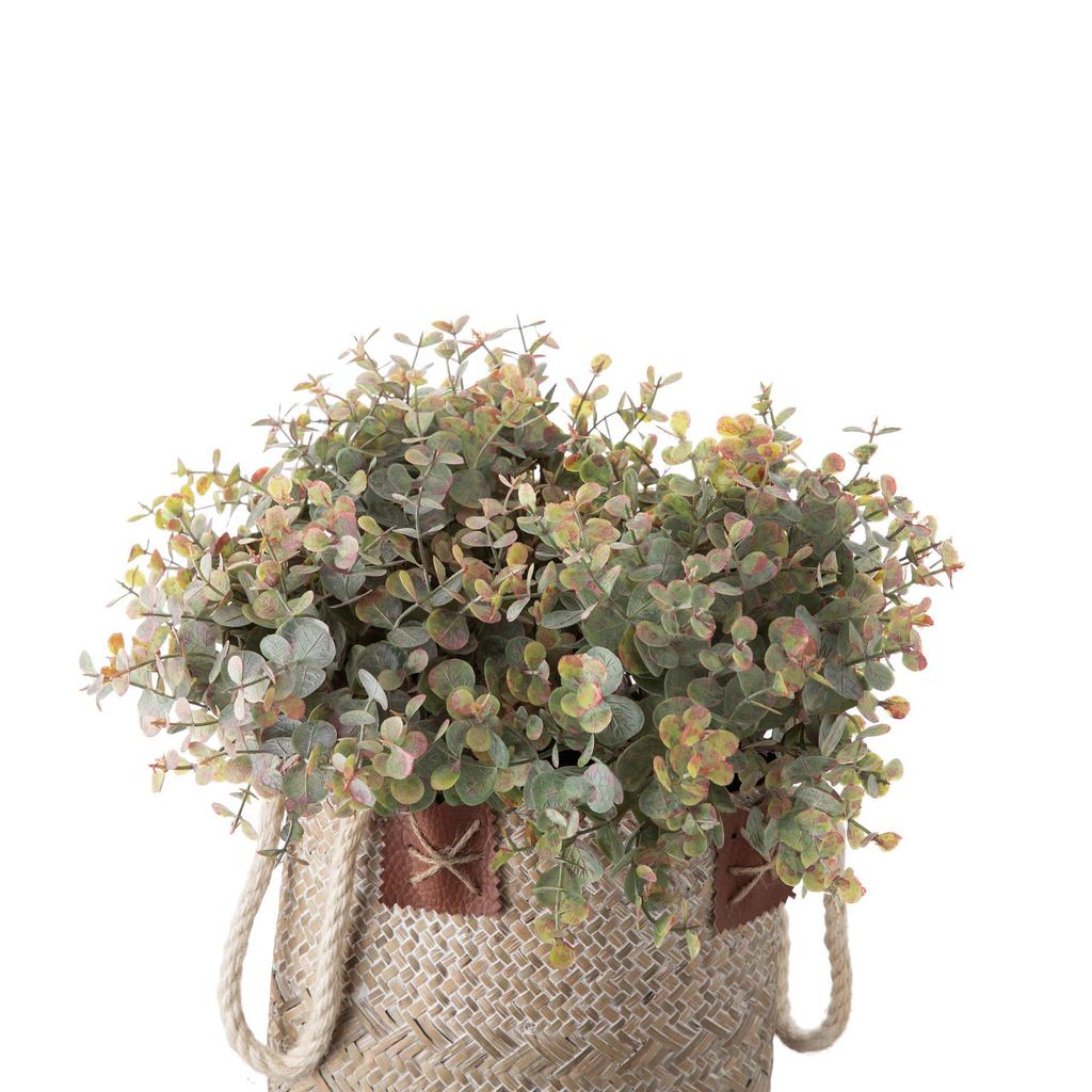 Huafen Eucalyptus Money Leaf Simulation Flower for Wedding Decoration and Handicraft