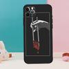 Black Aesthetic Skeleton Digital Phone Case For iPhone 17 Air 16 15 14 12 11 13 Pro Max 12 13 mini 15 16 Plus 16e Cover Coque