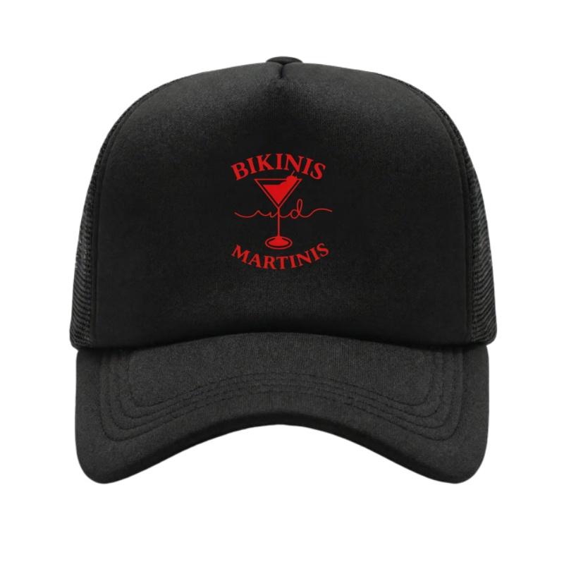 Бикини Мартини С принтом Регулируемая бейсболка Классическая Snapback Кепка Папа Дышащая сетчатая кепка Для гольфа Рыбалки Походная кепка от солнца