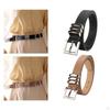 Casual Waist Belt PU Leather Decorative Pin Buckle Adjustable Waistband Western Cowgirl Jeans Women