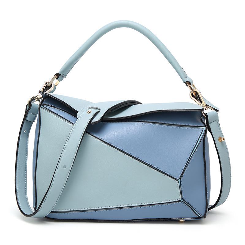 

Женская сумка через плечо, большая сумка на одно плечо, диагональная ручная сумка с подушкой, женская сумка, однотонная геометрия