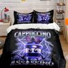 "Cappuccino Ninja Decor Set" Multiple Sizes kid's And adults' Bedroom Exquisite 3PC Bedding set, Gift