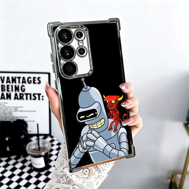 Cartoon Funny F-Futuramas Soft Phone Case For Samsung Galaxy S26 Ultra S25 Edge S24 FE S23 Plus S22 S21 + S20 Plating Anti-Fall