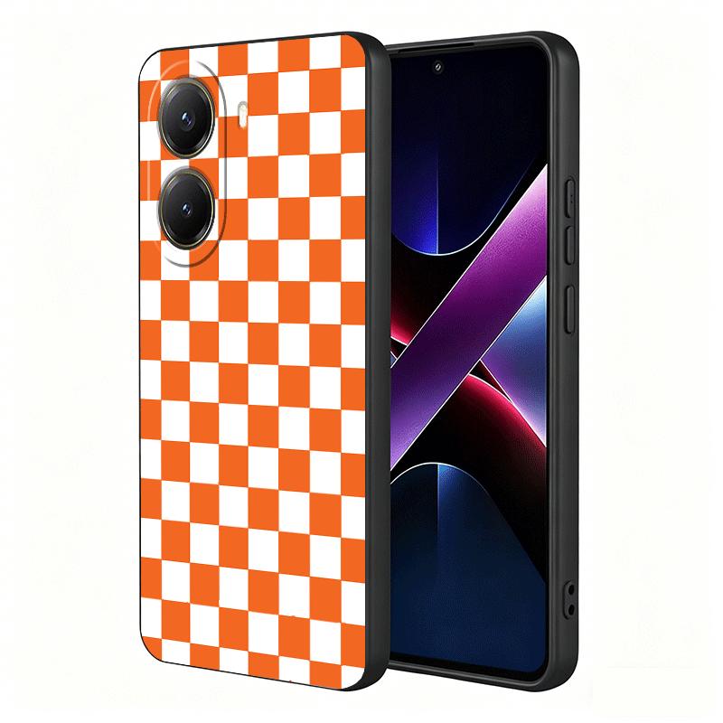 Retro Classic Chess Board Grid Soft Phone Case for Xiaomi Poco X5 X6 X7 X8 Pro Max X3 F7 F8 Ultra M8 M7 M6 M5 Redmi 15 15C 14C 1