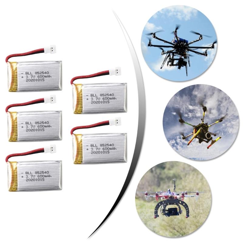 SYMA X5C X5SW X5SC X55 Dört Rotorlu Hava Araçları için 3.7V 600mAh Li Pil, Aşırı Şarj Korumalı Daha Uzun Uçuşlar
