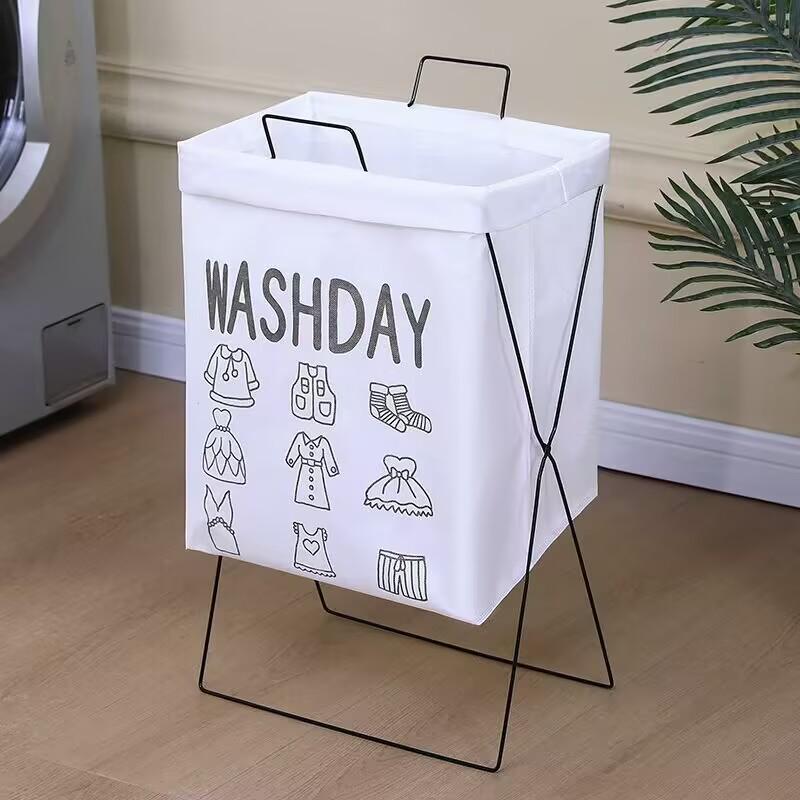 Houndstooth Foldable Laundry Hamper - Thickened Storage for Dorms, Toys, and Bathroom.
