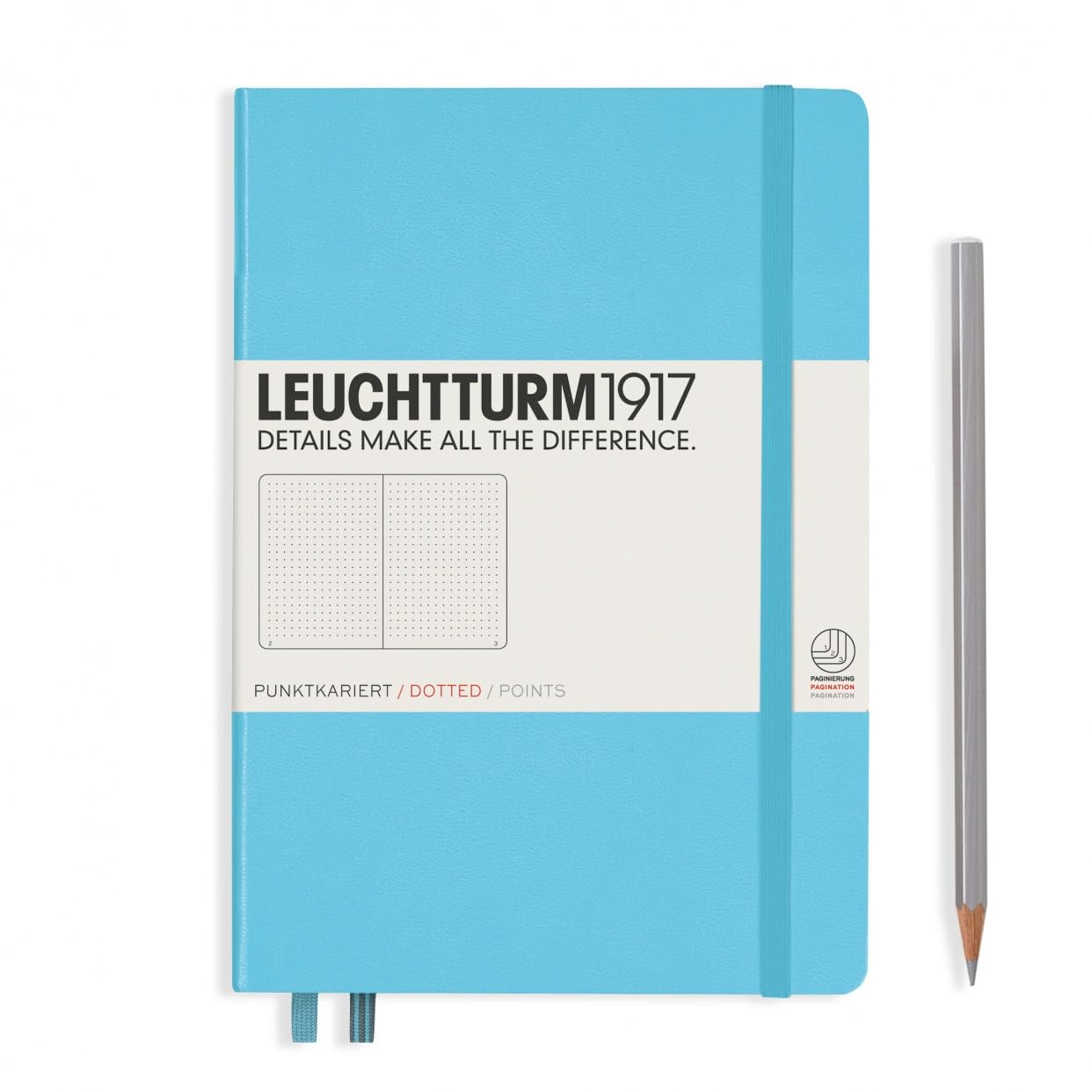 

Leuchtturm A5 Dotted Ice 357482 Notebook, Grid, Blue,