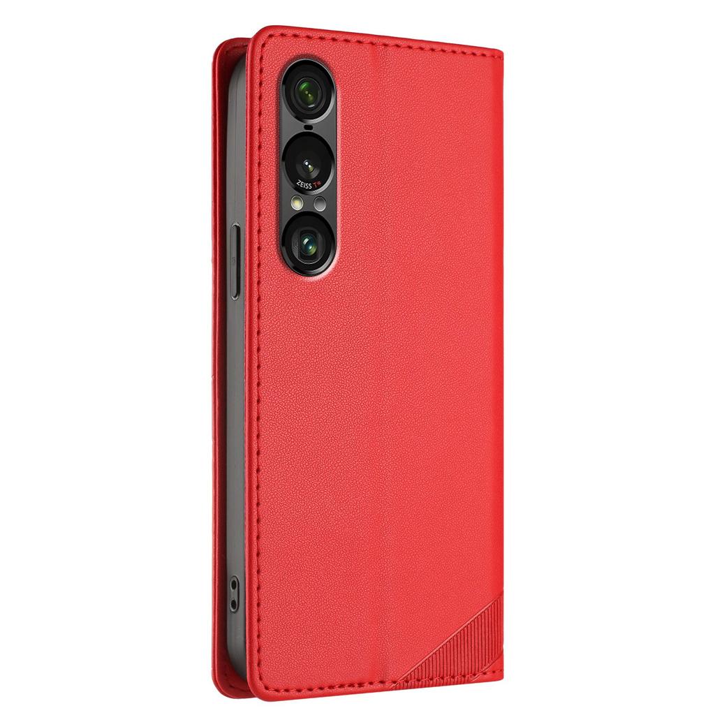 Pro pouzdra na telefon Sony Xperia 1 VII Punkový styl s potiskem Peněženka Stojánek Kožený kryt