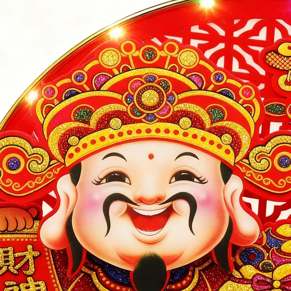 Shaking Head Caishen Celebration good Luck Blessing Decorative 1116 Chinese New Year Table Decoration Adjustable For Room
