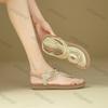 Fashion Women's Flats 2025 Summer Fashion Outdoor Non Slip Clip Toe Roman Sandals Lightweight Comfortable Breathable Luxury Casual Shoes