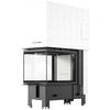 Steel Fireplace KRATKI REGNOR 500/700 8 kW Ø 200 3-sided