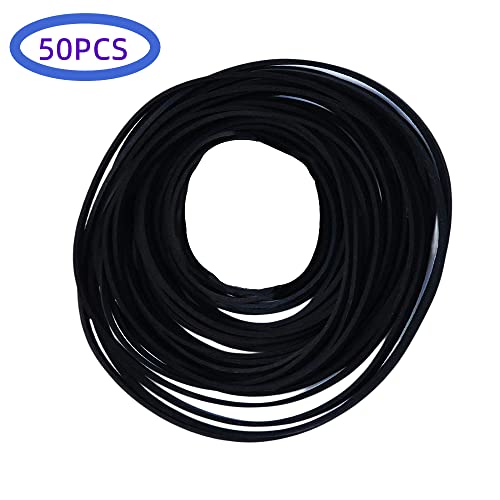 50-Pack 1mm Square Mixed Belt Recorder Recorder Walkman Card Holder DVD Reader Rubber Drive Belt 40-135 Mm
