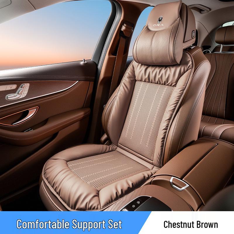 ORA Automobile 5EV Integrated Seat Cushion Backrest for Haomao Shandianmao/Baimao Haomao GT - Breathable, All-Season Use