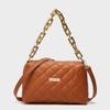 Embroidered rhombus gold chain portable shoulder messenger women's bag new casual trend camera bag