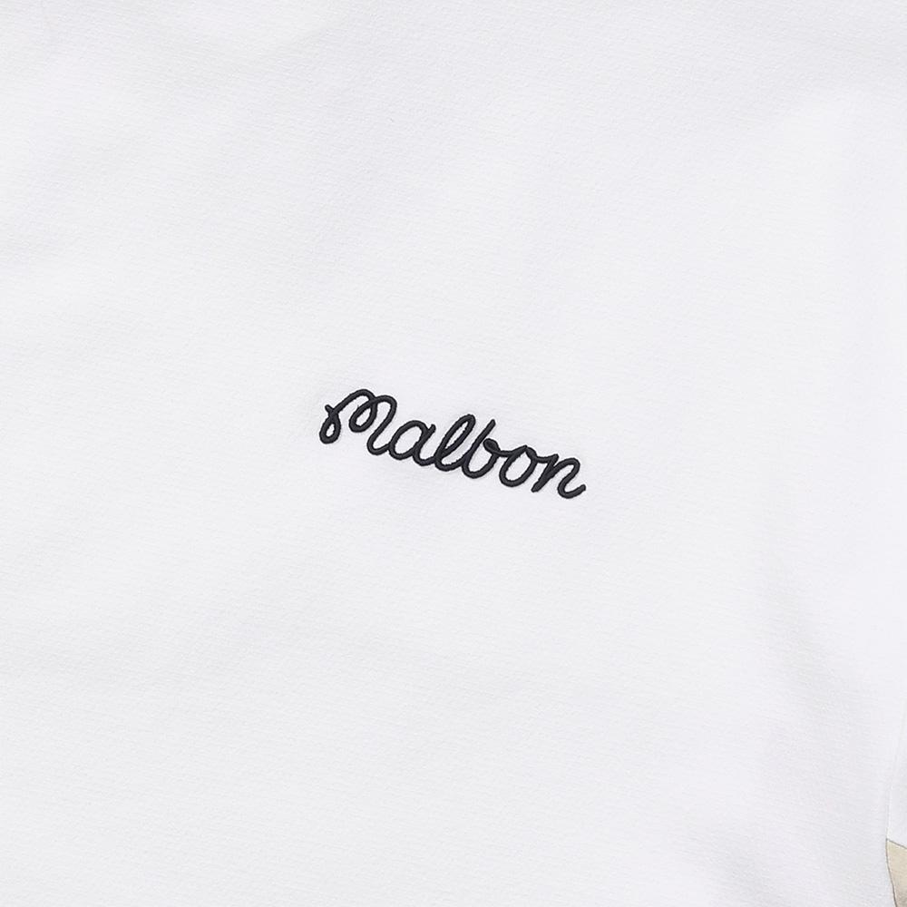 MALBON GOLF Women'S Woven-Like Jersey Softshell Hooded Anorak White (Woman)