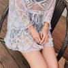 Summer Women Sexy Lace Bikini Cover Ups See Through Beach Dress Swimwear