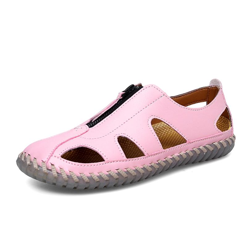Women's Leather Sandals Casual Shoes Summer Beach Sandals