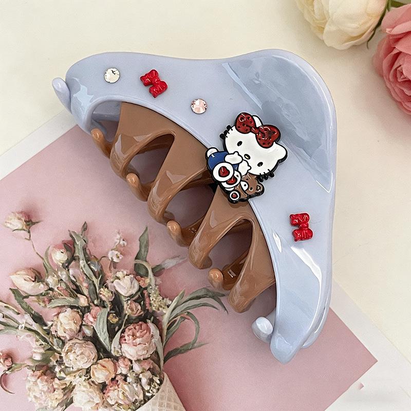 2025 Trendy Hello Kitty Medium Claw Clip - Cute, Elegant, Fashionable Hair Accessory