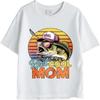 Comfortable Crew Neck Tshirt Casual Reel Cool Mom Fishing Fish Sunset Hat Sunglasses Retro For Her Top Tees Minimalist Tshirt