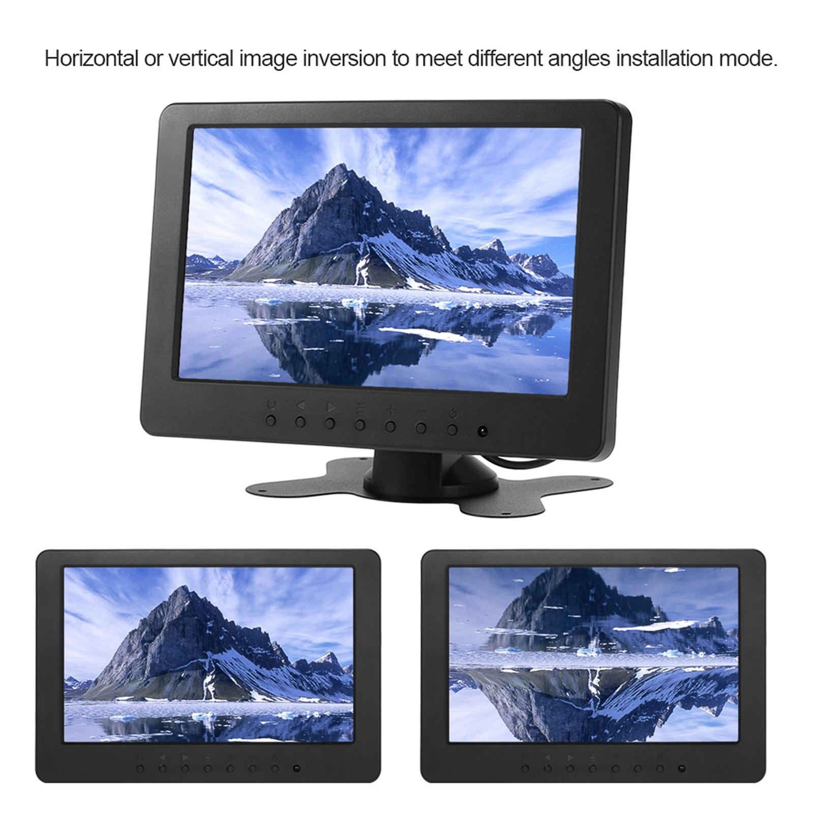 

7-дюймовый HD-монитор 1024x600 16:9 Подставка для ЖК-монитора с BNC AV видеовходом для домашнего автомобильного мониторинга