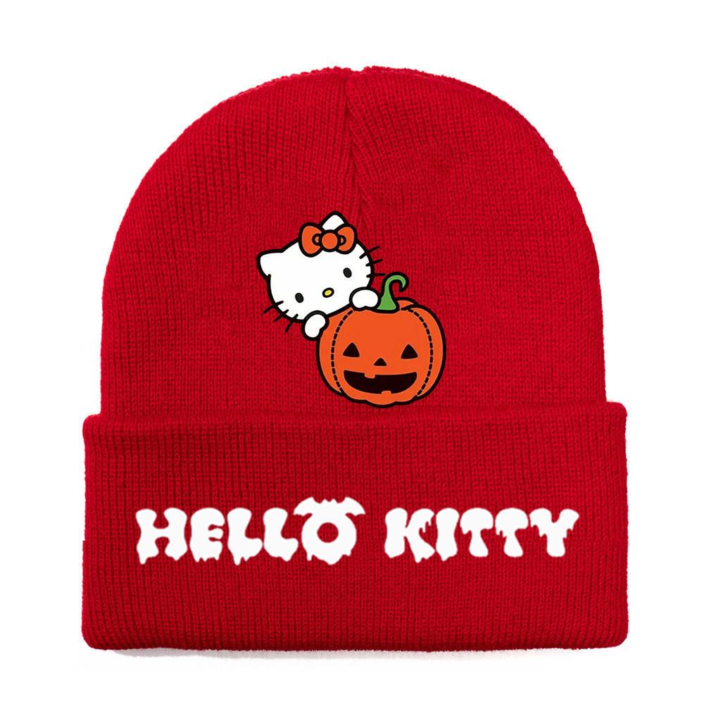 Halloween Printed Knit Cap For Winter Teens And Cartoon Enthusiasts