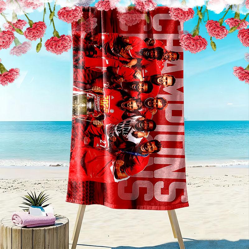 Bayern Players Print Beach Towel, Large Soft Quick Dry Towel for Beach Camping Swimming