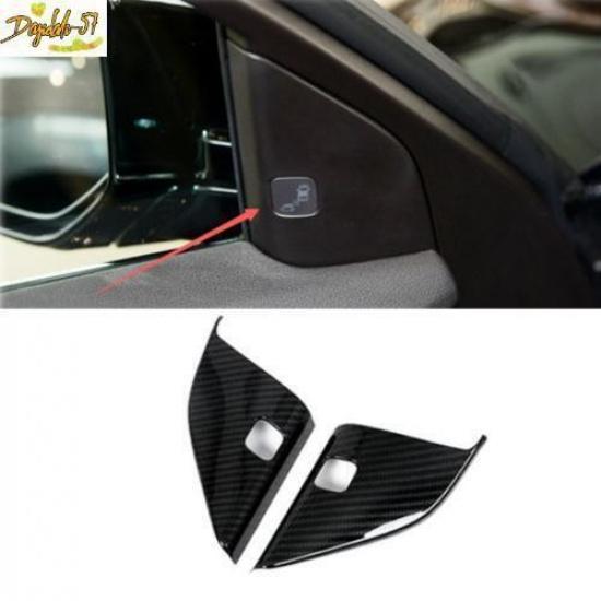 Carbon Fiber Front Triangle A Pillar Speaker Cover Trim Fit For Acura TLX 15-22