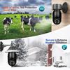 HD 1080P 360 ° Obrót Automatyczne śledzenie Kamera panoramiczna Żarówka Bezprzewodowa 5G Wifi Kamera PTZ IP Zdalne oglądanie Bezpieczeństwo Nadzór Alarm dźwiękowy