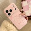 Pink bow phone case suitable for iPhone 16, iPhone 17, and iPhone 17 Pro Max
