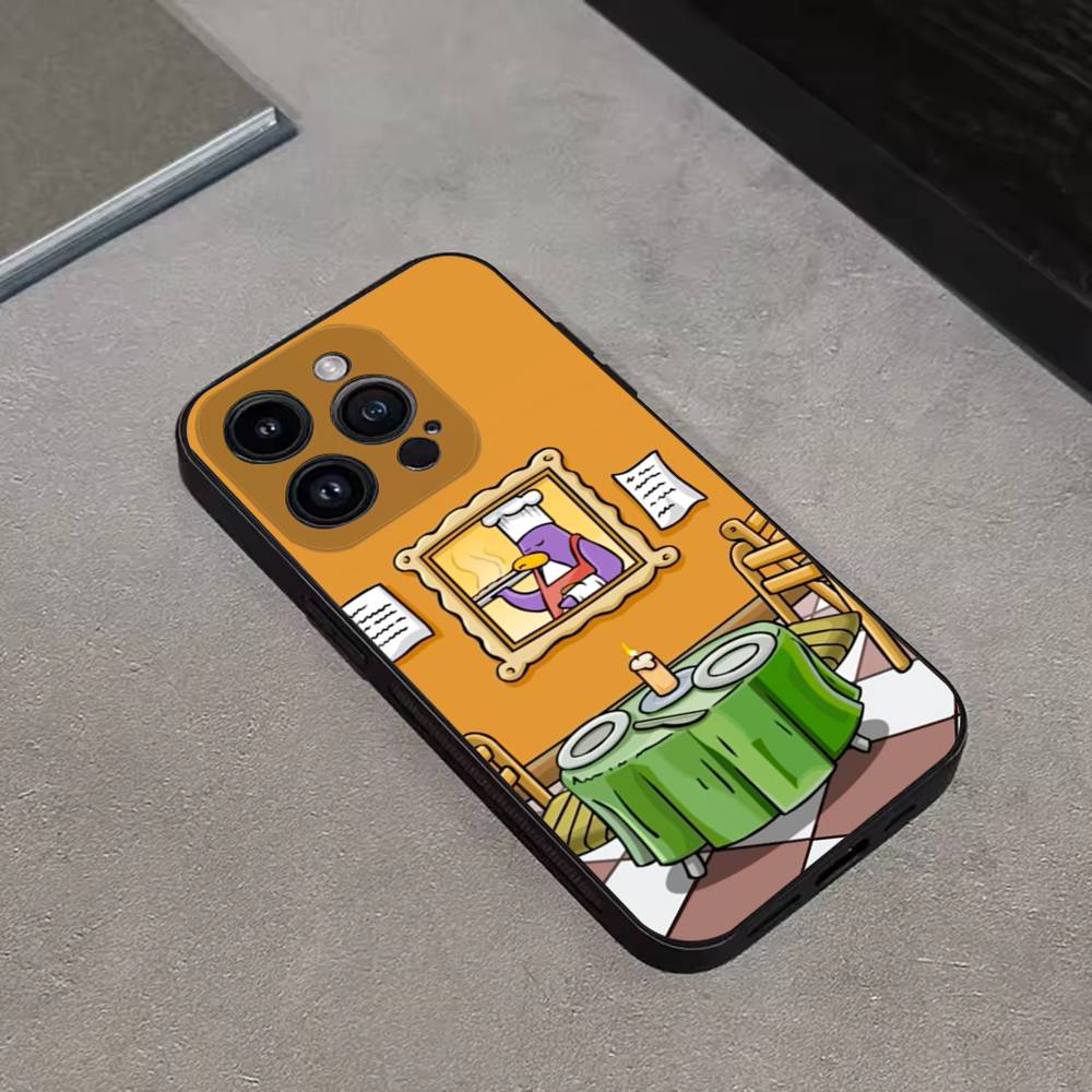 Game Club Penguin Phone Case For iPhone 16,15,14,13,12,11 Plus,Pro Max,XS,X,XR,SE,Mini,8,7,Soft Silicone Black Cover