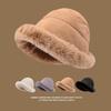 Thickened Winter Bucket Hat Fashion Outdoor Warm Beanies Fisherman Hat Fashion Trend Ladies Windproof Panama Hats