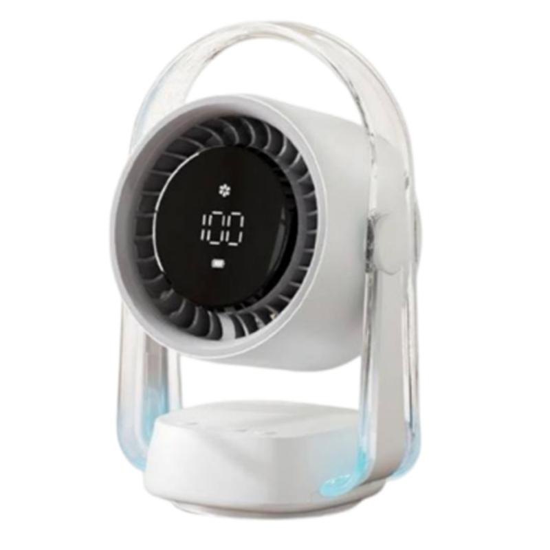 Portable Floor Fan 100Adjustable Speeds Auto Swing Wide Angle Cooling Fan Function Builts In LED Display Coolers белый