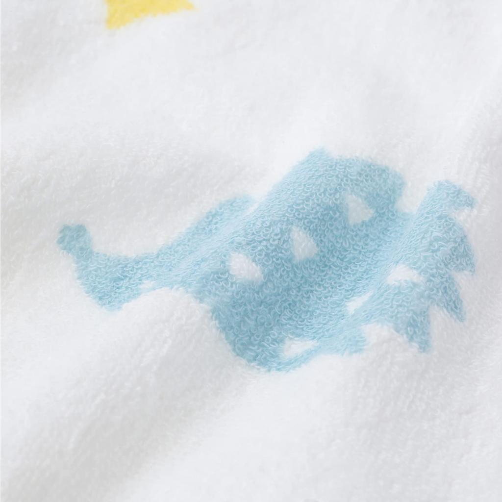 Nishikawa Baby Towel 85 x 115 Hedgehog Made in WR52240002 Blanket, cm, Washable, 100% Cotton, Design, Japan, White,