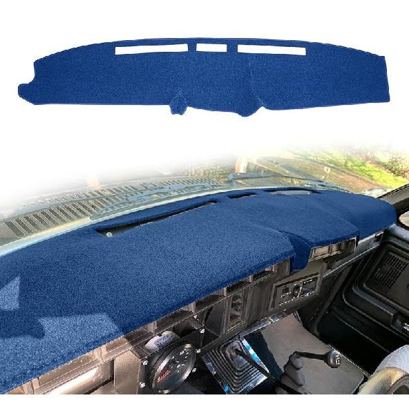 Dashboard Cover  Fit For Ford F150 F250 F350 Bronco Pickup Truck 1987 1988 1989 1990 1991 Dash Cover Mat Pad Carpet (Dark Gray)
