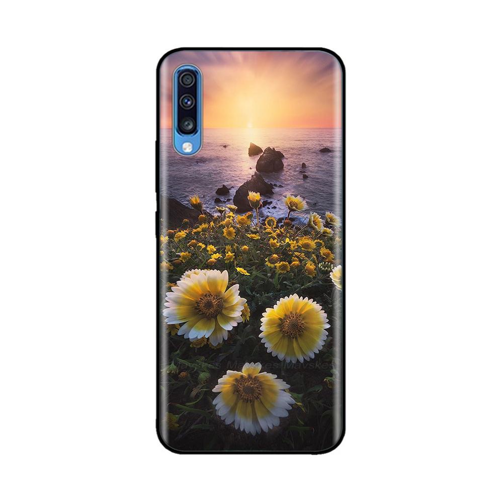 Cover For Samsung Galaxy A70 Soft Smooth Liquid Silicone Full Protection Anti Choc Bumper For Samsung A70 Case A 70 A705F Fundas