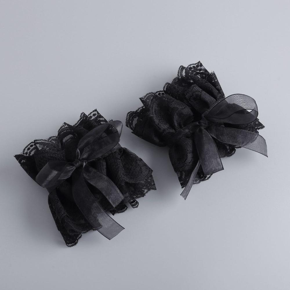 Victorian Lace Jabot Collar Solid Color Ralph Collar  Stage Performance Costume Accessory