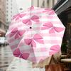 1pc Adorable Pink Bow Patterned Umbrella - Outdoor Travel Accessory, Lightweight & Durable, Perfect Gift for Any Occasion M1216003