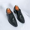 Hot Selling Men's Pointed Wedding Shoes Europe America Thick Soled Business Dress Shoes Low Cut Men's Leather Casual Shoes