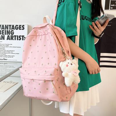 Dámsky kvetinový školský batoh  vysoká úroveň vzhľadu  stredoškolský batoh