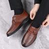 Leather Formal Men Dress Shoes Luxury Brand Soft Casual Shoes Breathable Mens Driving Shoes JZ-87094
