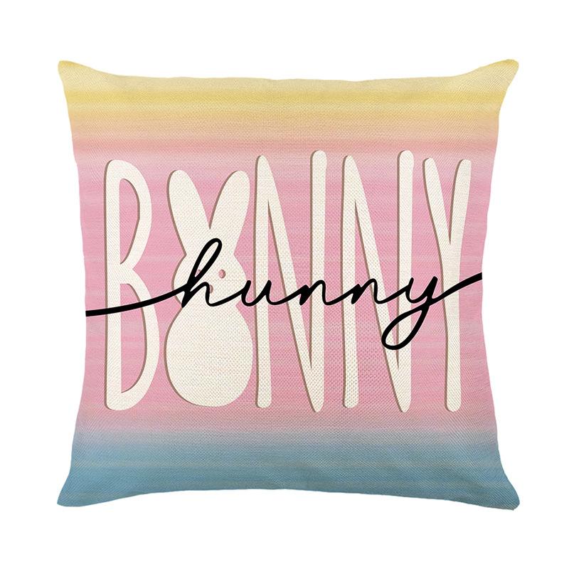 

Cartoon Bunny Egg Pillowcase Easter Celebration Cushion Covers New Pillow Case Home Party Decor C