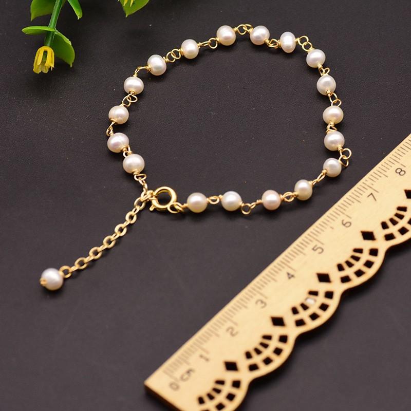 

Natural Baroque Freshwater Pearl Bracelet Summer High-end Light Luxury Jewelry Non-fading Bracelet Niche Jewelry Women