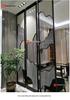 Modern Glass Screen: Laminated Glass with Wire Mesh and Illuminated Stainless Steel for Entrance or Hallway