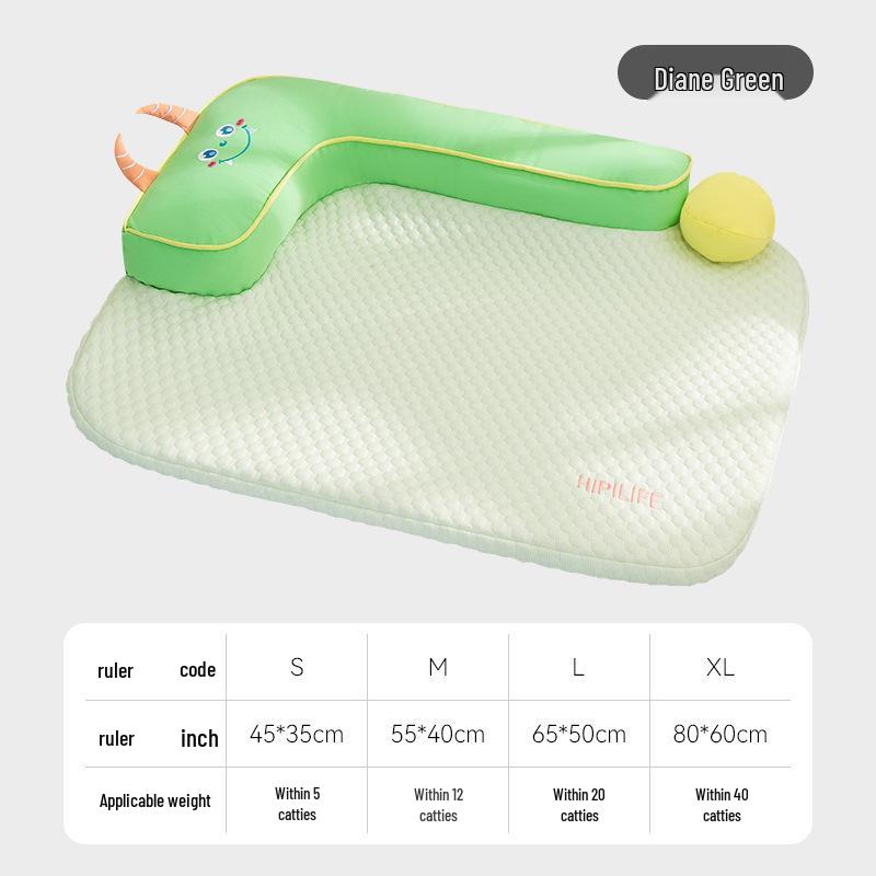Breathable Removable Dog & Cat Nest: Latex Cushion Sofa Bed, Small Pet Sleeping Pad, Spring/Summer-Ready.